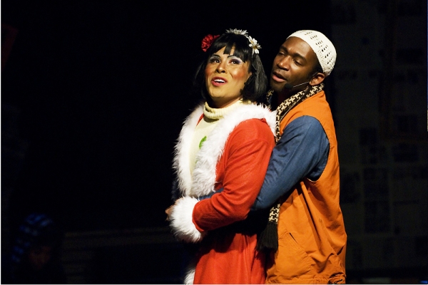 Alex Rodriguez as Angel and Anthony Rollins-Mullens as Collins Photo